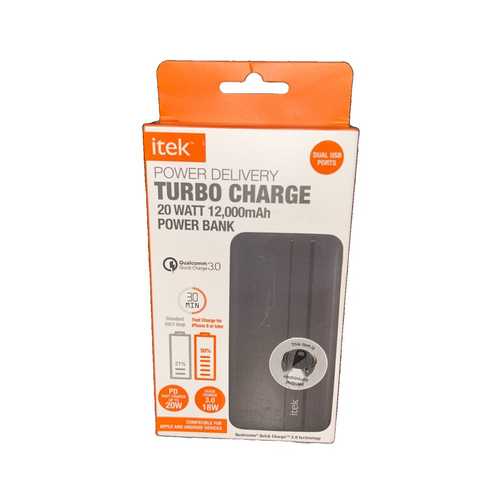 Itek Power Delivery Turbo Charge 12000 mAh Portable Power Pack